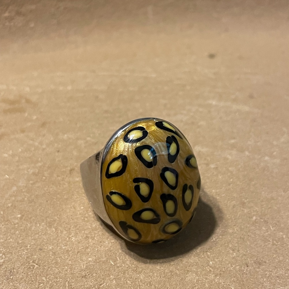 Plunder Leopard Print Ring-7